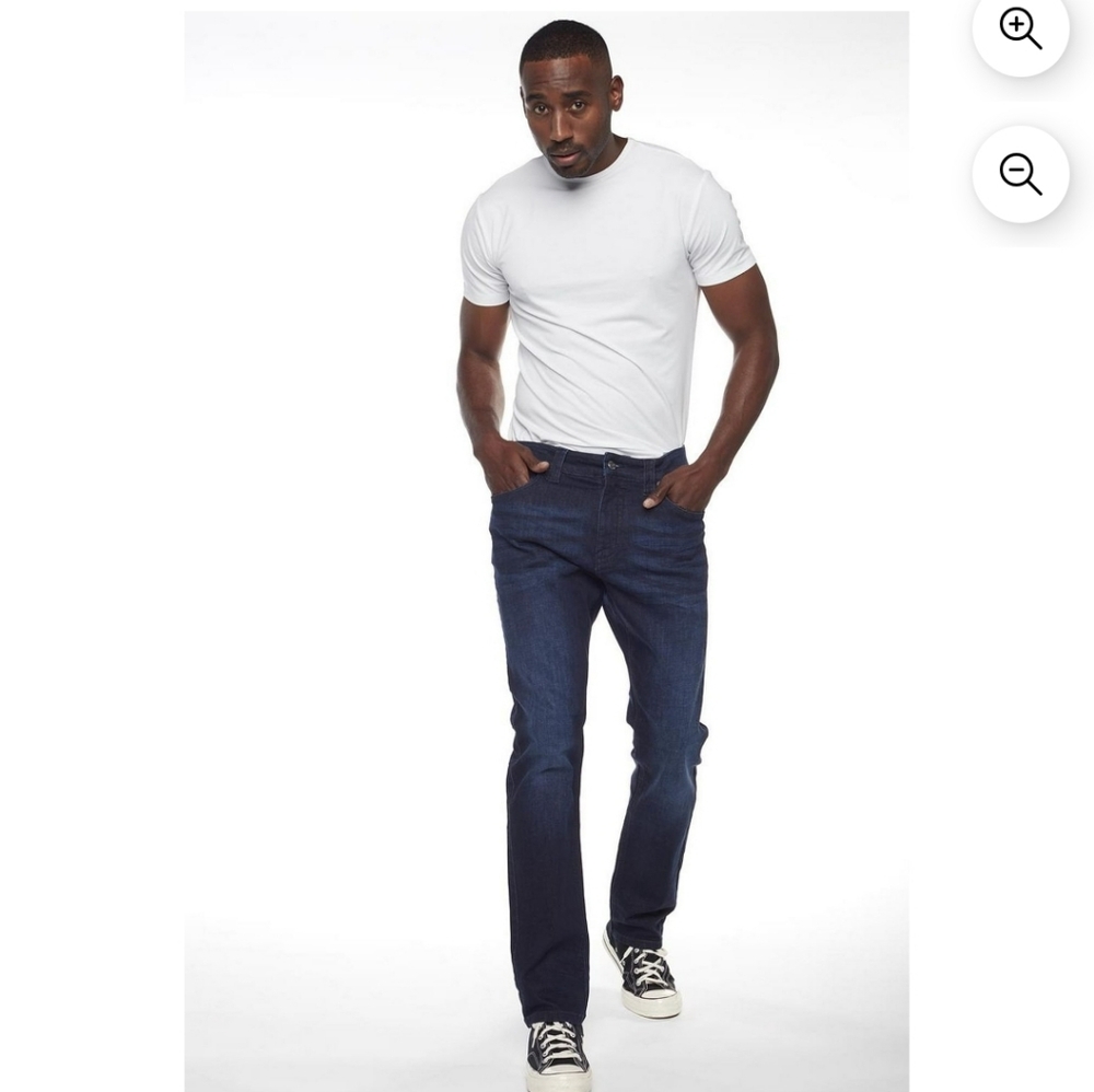 Jeaniologie Men's Straight Leg Medium Rise Flex Denim Jeans Blue NWT 28x32 New